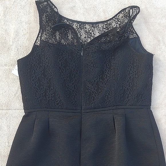 😎TARARI ARTHUR S. LEVINE Lace Cocktail Dress in Black - Picture 6 of 11